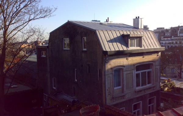 Rénovation d’une toiture en zinc à Bruxelles