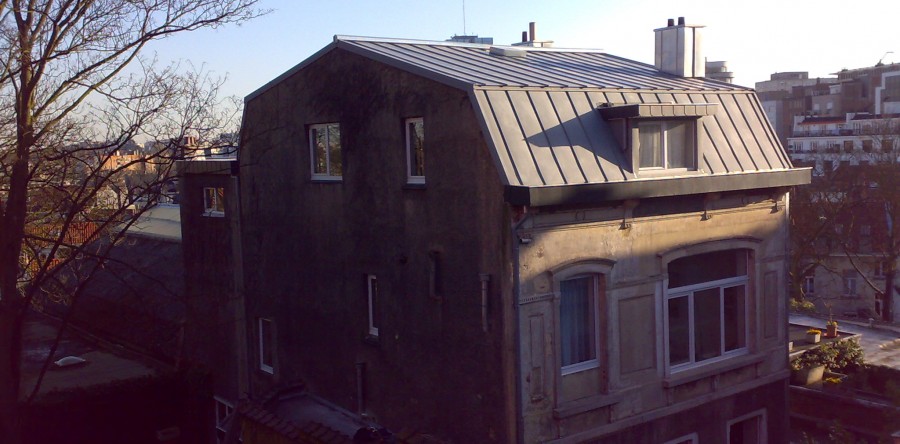 Rénovation d’une toiture en zinc à Bruxelles